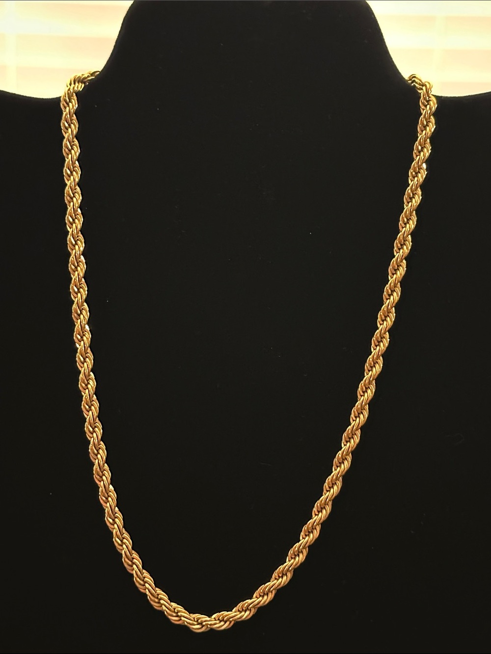 Classic Gold Rope Chain Necklace - Women Jewelry Necklaces